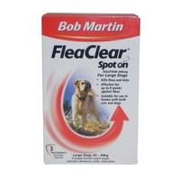 Bob Martin - FleaClear Spot On Large Dog x 3 Tubes