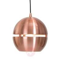 bollique hanging light in copper 20 cm diameter