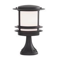 Bollard and Post Lamp Cast Aluminium In Black