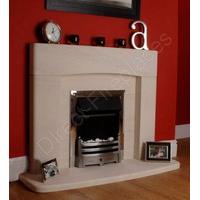 bow limestone fireplace package with gas fire