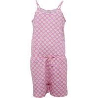 Board Angels Girls Daisy Print Jersey Playsuit Pink