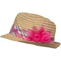 Board Angels Girls Flower Trim Trilby Natural