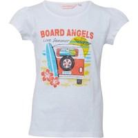 Board Angels Girls Campervan T-Shirt White