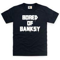 bored of banksy kids t shirt