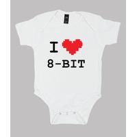 bodysuit baby geek i love 8-bit