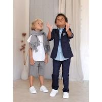 Boys Cotton & Linen Jacket grey