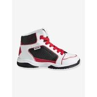 Boys High Top Sports Trainers black/red