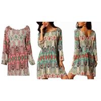 boho style long sleeve kaftan 2 colours