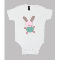 body baby kawaii bunny white mustache