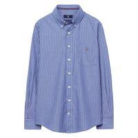 Boys Pinstriped Shirt 3-8 Yrs - Yale Blue