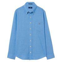 Boy Windblown Oxford Stripe Shirt - Palace Blue