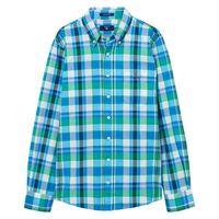 boys large madras shirt 3 15 yrs sharp blue