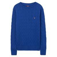 Boys Cotton Cable Jumper 3-15 Yrs - Nautical Blue