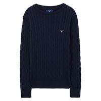 Boys Cotton Cable Jumper 3-15 Yrs - Navy