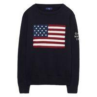 boys flag crewneck jumper 9 15 yrs navy