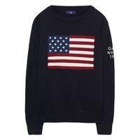 boys flag crewneck jumper 3 8 yrs navy