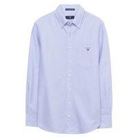 Boys Polka Dotted Oxford Shirt 3-15 Yrs - Capri Blue