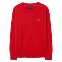 Boys Lightweight V-neck Jumper 9-15 Yrs - Bright Red