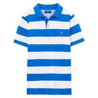 Boys Barstripe Polo Shirt 9-15 Yrs - Nautical Blue