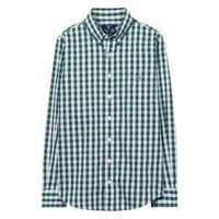 Boys Gingham Checked Oxford Shirt 9-15 Yrs - Pine Green
