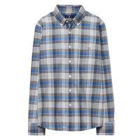 boys heather plaid shirt 3 15 yrs nautical blue