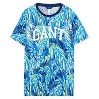 boy parrot print t shirt shadow blue