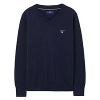 Boys Lightweight V-neck Jumper 9-15 Yrs - Evening Blue