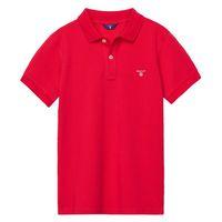 Boys Polo Shirt 3-8 Yrs - Bright Red