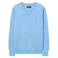 Boys Lightweight V-neck Jumper 9-15 Yrs - Capri Blue