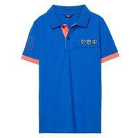 Boys Contrast Collar Polo Shirt 3-15 Yrs - Dark Ocean Blue