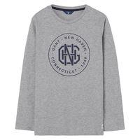 Boy Gant New Haven Long Sleeve T-shirt - Grey Melange