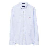 Boys Windward Poplin Striped Shirt 3-15 Yrs - White