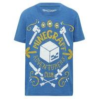 boys 100 cotton minecraft adventures club character short sleeve crew  ...