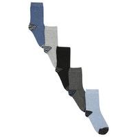 boys everyday black grey and blue ankle sock with striped heel and toe ...