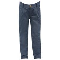 Boys Kite and Cosmic cotton stretch fabric slim leg adjustable waistband turn up chino trousers - Blue