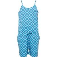 board angels girls print jersey playsuit turquoise