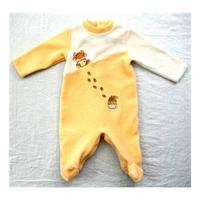 Bolo 0-3 Months Peach Orange Fleecy Rompersuit