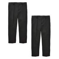 Boys Pack of Two Trousers Generous Fit