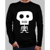 boy shirt manga long. skeleton