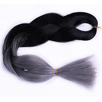 box braids jumbo hair extensions 24inch kanekalon 3 strand 80 100gpcs  ...