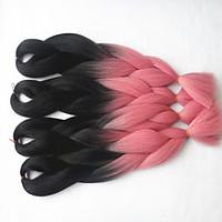 box braids jumbo hair extensions 24inch kanekalon 3 strand 80 100gpcs  ...