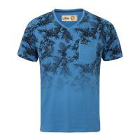 Boys K-Will Tropical V Neck T-Shirt in Federal Blue  Tokyo Laundry Kids