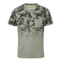 Boys K-Will Tropical V Neck T-Shirt in Griffin Grey  Tokyo Laundry Kids
