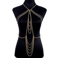 body jewelry body chain alloy fashion casual bohemia tassels unique ne ...