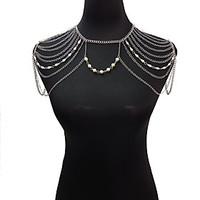 Body Jewelry Body Chain Alloy Fashion Gold Bohemia Tassels Unique Necklace/pendant Bikini Harness For Women