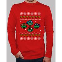 boy shirt manga long tmnt christmas