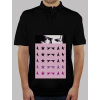 bowie man polo manga short black