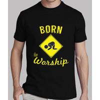 born to worship t-shirt black man