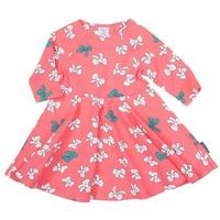 Bow Print Baby Spin Dress - Pink quality kids boys girls