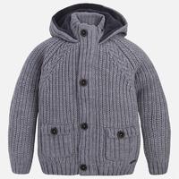 Boy knit cardigan with hood Mayoral